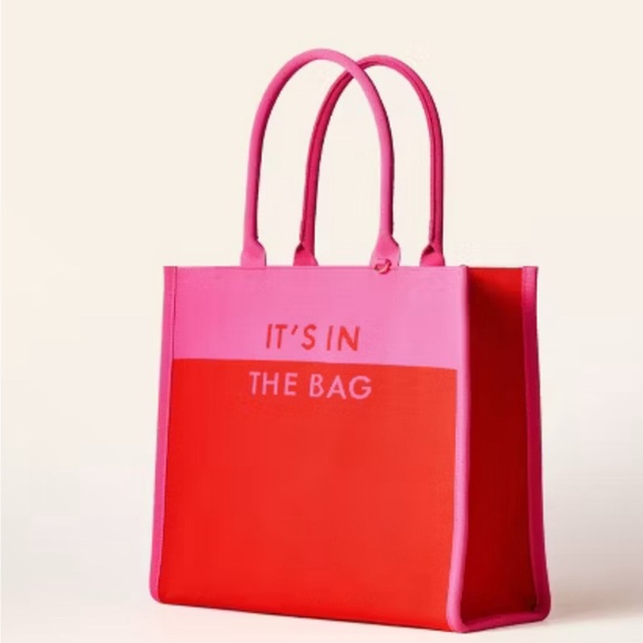 KATE SPADE X TARGET ITS IN THE BAG COLOR BLOCK KNIT TOTE - Picture 3 of 9